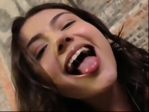 Naughty teen shemale enjoys blowjob and handjob with friend